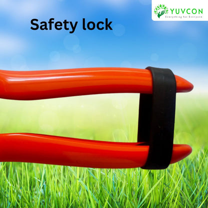 Yuvcon Pruner Snips Scissor Stainless Straight Blade Fruit Snips Non-Slip, Compact Pocket Friendly Fruit Snip, Harvesting Herbs, Fruits or Vegetables