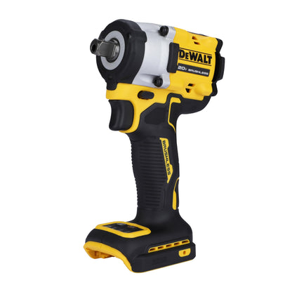 DEWALT DCF922N-B1 1/2'' 20V मॅक्स ली-आयन रिव्हर्सिबल कॉर्डलेस ब्रशलेस कॉम्पॅक्ट इम्पॅक्ट रेंच, LED रिंग लाइटिंगसह 610 Nm टॉर्क (बेअर टूल)