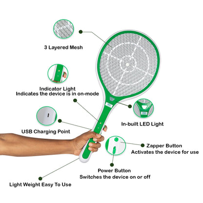 features of mosquito racket