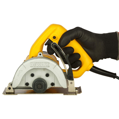 DEWALT DW862 1270 वॅट 4-इंच हेवी ड्यूटी वेट मार्बल कटर/पाना आणि सॉकेटसह टाइल कटर