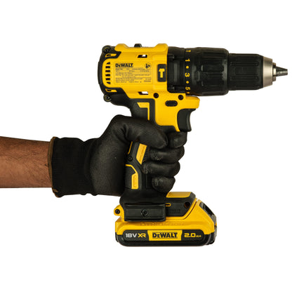 DEWALT DCD7781D2 18V 13mm कॉर्डलेस कॉम्पैक्ट ब्रशलेस हैमर ड्रिल मशीन 2x2.0Ah Li-ion बैटरी के साथ, पीला