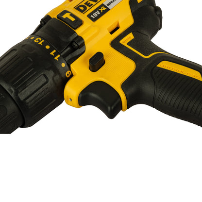 DEWALT DCD7781D2 18V 13mm कॉर्डलेस कॉम्पैक्ट ब्रशलेस हैमर ड्रिल मशीन 2x2.0Ah Li-ion बैटरी के साथ, पीला