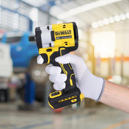 DEWALT DCF922N-B1 1/2'' 20V मॅक्स ली-आयन रिव्हर्सिबल कॉर्डलेस ब्रशलेस कॉम्पॅक्ट इम्पॅक्ट रेंच, LED रिंग लाइटिंगसह 610 Nm टॉर्क (बेअर टूल)