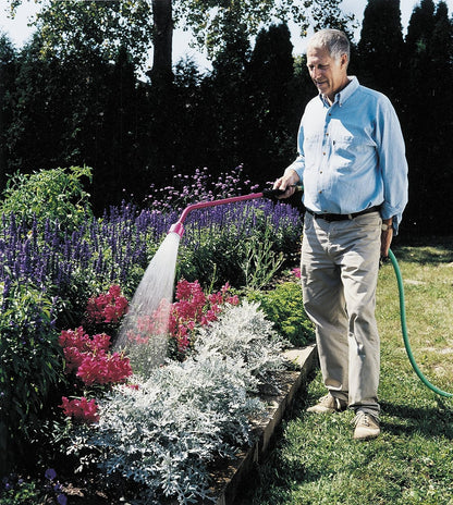 Garden Art Watering Wand 30-Inch (Red) Length with 8-Inch Foam Grip in length Premium anti-corrosion 1000 Mesh Aluminium alloy light weighted durable with a one touch thumb on/off switch GASE3001