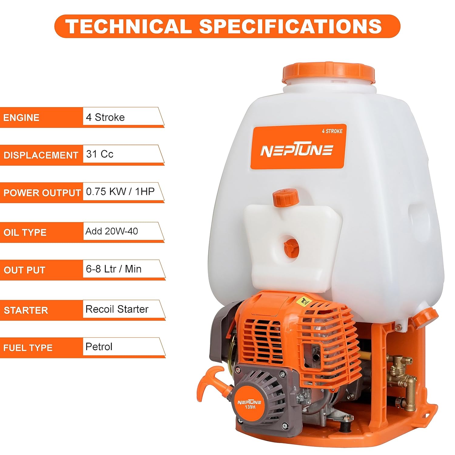 Backpack sprayer
