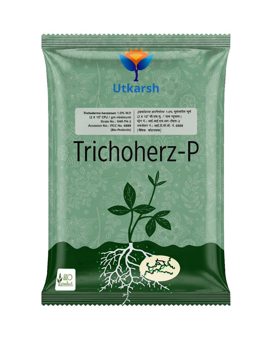🌱 अपनी फसल को रोगमुक्त और स्वस्थ रखें - उत्कर्ष ट्राइकोहर्ज-पी! 🌱