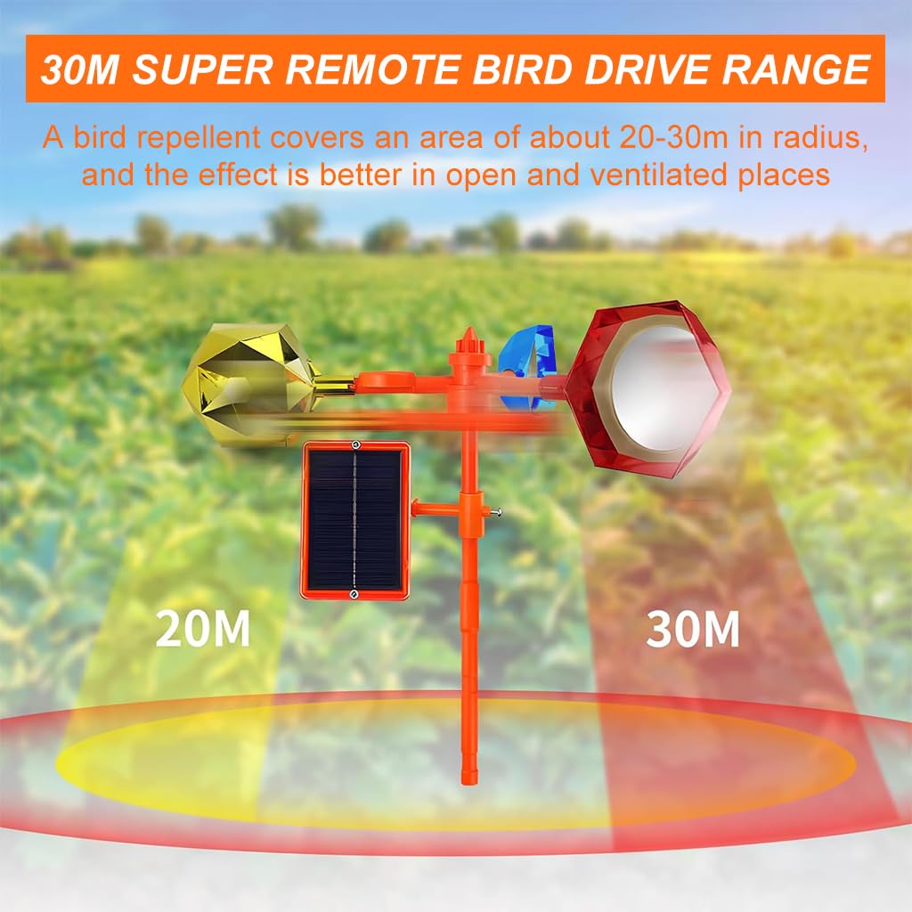 light and sound based bird repellent