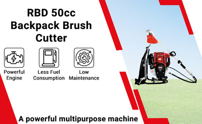 RBD 50cc Backpack Brush Cutter: Your Farmhand in a Backpack.