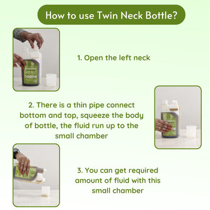 how to use twin neck bottle