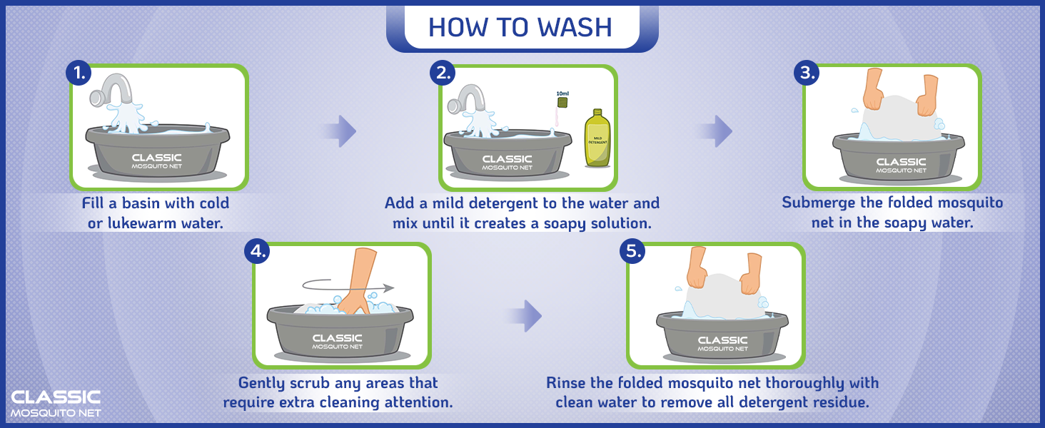mosquito net washable