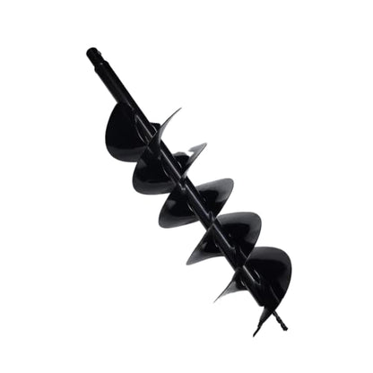 OREZEN 8" / 200cm Earth Auger Double Layer Drill Bit | Earth Auger Blade | Heavy Duty Earth Drilling Bit (Spiral Shape) | Rust Resistance | Agriculture Tools for Farming