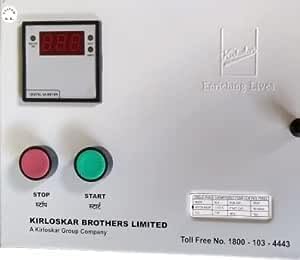 Kirloskar Heavy Duty Metal 1 HP Single Phase Submersible Pump Controller Motor Starter/Panel Ideal for Home and Office Motor (Multicolor)