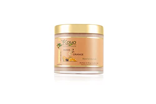 Kaya Herbal Product Organic & Ayurvedic Papaya & Orange Facial Mud Mask For Brightening/Glowing Skin/Dead Cells, Blemishes & Pigmentation, Blackhead - Face Mask For Men & Women All Skin Types - 130 Gm