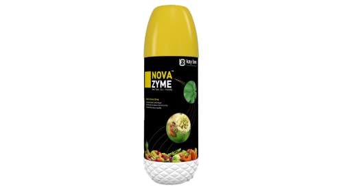 NOVA Zyme | Seaweed Extract Liquid Concentrate | Plant Growth Regulator for Gardens and Agriculture | Helps to Boost Flowering and Fruiting | Helps to Improve Tillering | Kay Bee Bio Organics | 1 Lit.