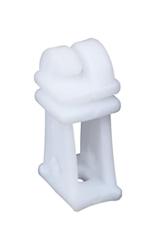 Agriansh Heavy Plastic Insulator Used for Solar Zatka Machine Fencing with Clutch Wire Also Used for Fencing in Farm| Industrial Park| Garden| Home| School |White Heavy Plastic Insulator Pack of 100