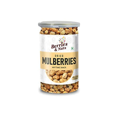 Berries And Nuts Naturally Dried Mulberries | Naturally Sweet Dried Mulberry | 480 Grams | 3 Bottles of 160 Grams