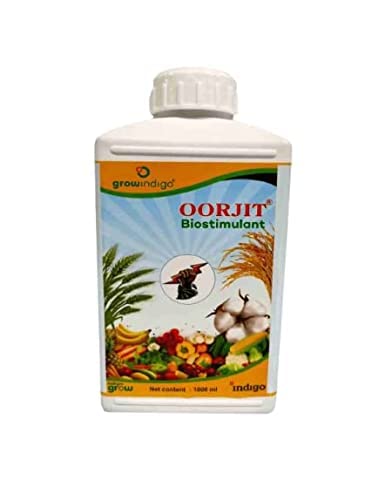 GROW INDIGO Oorjit Liquid Seaweed based Foliar Biostimulant 1000ml | Micronutrient and Fertilizer for Plants (A10)