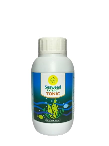 floralbud Seaweed extract Premium Plant Tonic Thriving Growth and Vitality supplement for improve plant growth and bloom flowering increase higher yield of crop 250ml | Pack of 7 (1750ML)