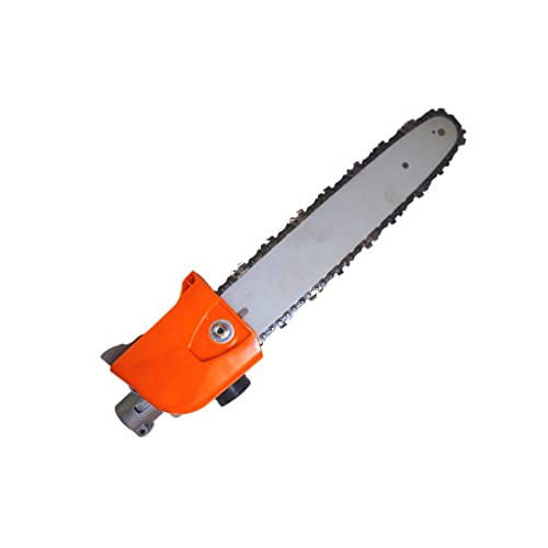 OREZEN Pole Chain Saw Attachment For Brush Cutter 9 Teeth Spiline Used For Hand Chain Saw, Tree Felling, Pruning, Tree Branches (Size : 26 mm)