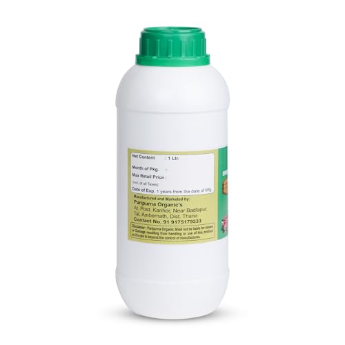 Paripurna Organics Vermiwash Plant Fertilizer 1 Ltr | For All Kind of Plant Liquid Manure Root Growth Promoter