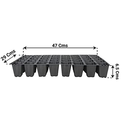 TrustBasket 40 Cavity Seedling Cups (Pack of 10) Plastic Plants Nursery Seedlings Starter Cups/Seed Germination Tray for The Primary Germination for Seeds.