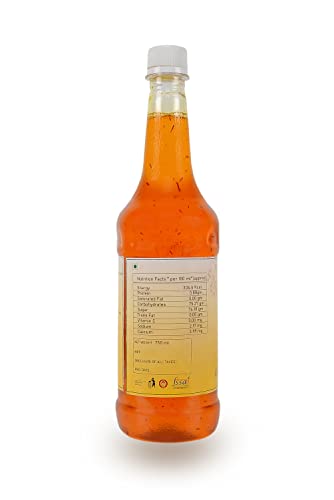 Timeless Food : Chandan Kesar Sharbat, Sandalwood Saffron Syrup [Containing Natural Sandalwood & Kesar, 750 ML]