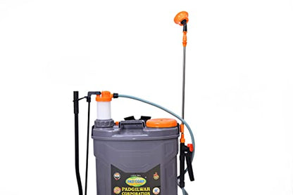 Pad Corp By Padgilwar Corporation Single Bull 2In1 Manual Battery Operated Sprayer Pump 12Volt X 12Amp With 16Ltank Capacity 1.7Amp For Farm & Garden Contains 4 Accessories 6 Months Battery Warranty