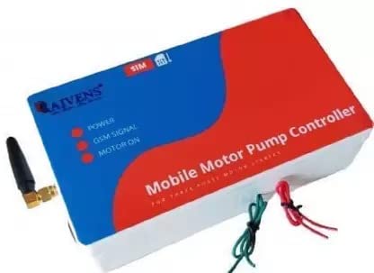 RAIVENS सिंगल फेज मोबाईल पंप, वॉटर पंप, मोटर कंट्रोलर एसएमएसद्वारे आणि 5 HP पर्यंत कॉल करा