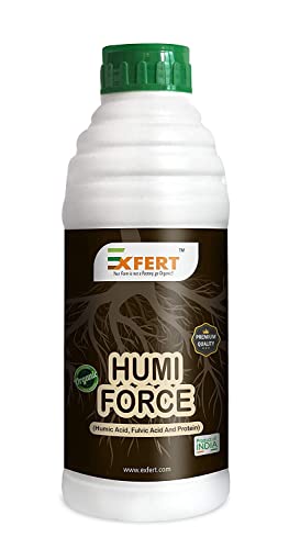 एक्स्फर्ट ह्यूमी फोर्स 20% (ह्यूमिक एसिड, फुल्विक एसिड, प्रोटीन प्राकृतिक रूप से प्राप्त जैविक उर्वरक बागवानी, हाइड्रोपोनिक्स, ग्रीन हाउस में पौधों के लिए) 250ml (500ML)