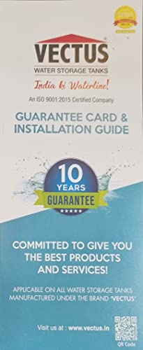 water tank with 10 years guarantee
