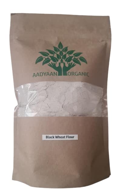 Black Wheat Flour,Naturaly Grown, Anti-Oxidant, Low Gluten,Rich in Micro-nutrients, High Dietary Fiber & Protien(500 Grams)