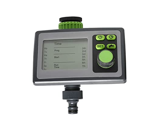 Pinolex Programmable Watering Timer Sprinkler Water Garden Irrigation Controller Feature Garden Lawn Hose Faucet System Auto & Manual Mode