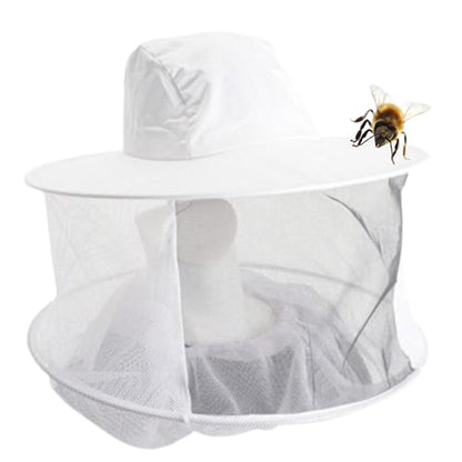 ANP BEE Honey Bee Veil for Beekeepers I Protect Face from Honey Bee Stings I Breathable & Comfortable Bee Veil I Made with Durable Material I Essential Beekeeping Tool I White (1)