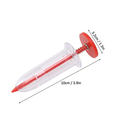 Seed Dispenser, Plastic Reusable Easy to Clamp Spread Evenly Seed Planter 5 Gear Green Planter 2Pcs Red Seeder Handheld Seed Spreader with 2 Transplanting Tools for Flowers Lettuce