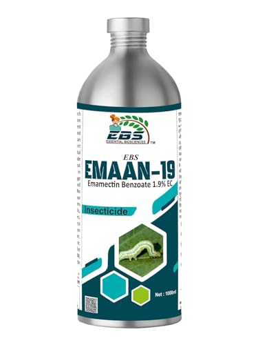 EBS EMAAN-19 Emamectin Benzoate 1.9% EC वनस्पती आणि घराच्या बागेसाठी 1000 मि.ली.