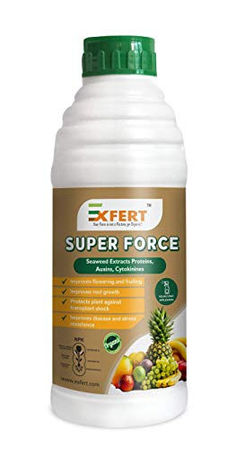 एक्सफ़र्ट सुपर फ़ोर्स (ऑर्गेनिक प्लांट ग्रोथ प्रमोटर) 250ml प्रोटीन, ऑक्सिन, समुद्री शैवाल का अर्क, पौधों के लिए पोषक तत्व