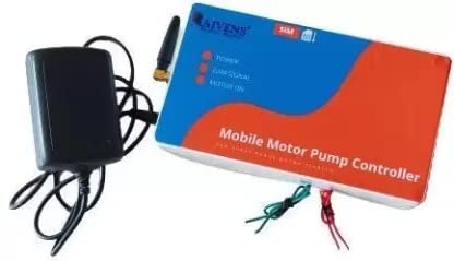RAIVENS सिंगल फेज मोबाईल पंप, वॉटर पंप, मोटर कंट्रोलर एसएमएसद्वारे आणि 5 HP पर्यंत कॉल करा