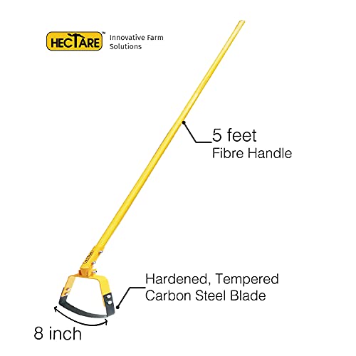 Hectare 8 inch Blade Manual Weeder with 5 feet Pole