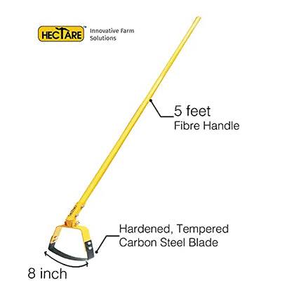 Hectare 8 inch Blade Manual Weeder with 5 feet Pole