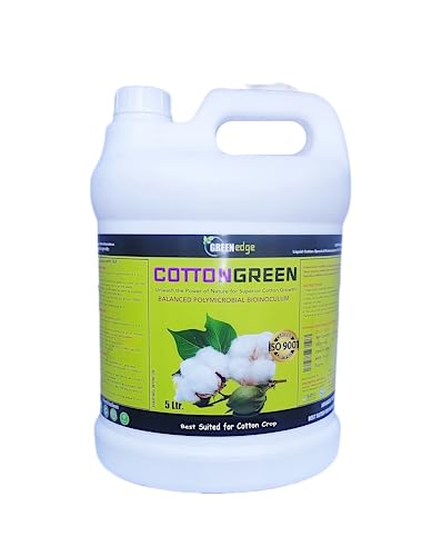 Greenedge Cottongreen Balanced Polymicrobial Consortium Fertilizer (5 Lires) (PSB, Azotobacter, KMB, Zinc/Iron/Sulfur Solubilizing Bacteria)