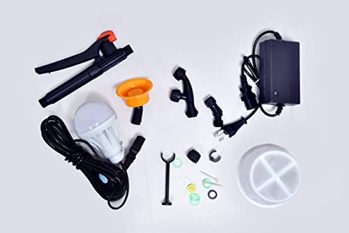 Pad Corp By Padgilwar Corporation Single Bull 2In1 Manual Battery Operated Sprayer Pump 12Volt X 12Amp With 16Ltank Capacity 1.7Amp For Farm & Garden Contains 4 Accessories 6 Months Battery Warranty