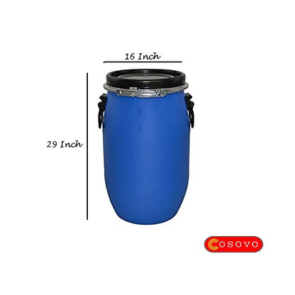 COSOVO® Unbreakable Plastic Water Storage Container/Drum 100 Liters
