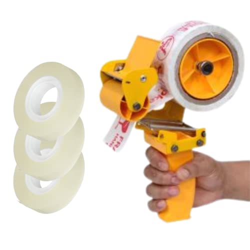 SMART PACK Hand Tape Dispenser 3 INCH with 3 BOPP cello tape (3inch) (COMBO)