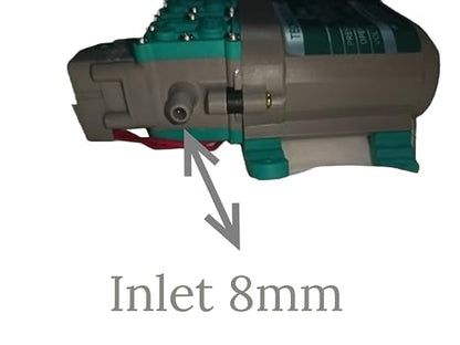 TAJ SUPER 12v DC वॉटर पंप स्प्रेअर मोटर डबल हाय प्रेशर 12V Dc 250 Psi फार्म ॲग्रीकल्चर मिस्ट स्प्रे, कार बाइक वॉश, सॅनिटायझिंग, एसी क्लीनिंग, गार्डनिंगमध्ये वापरले जाते