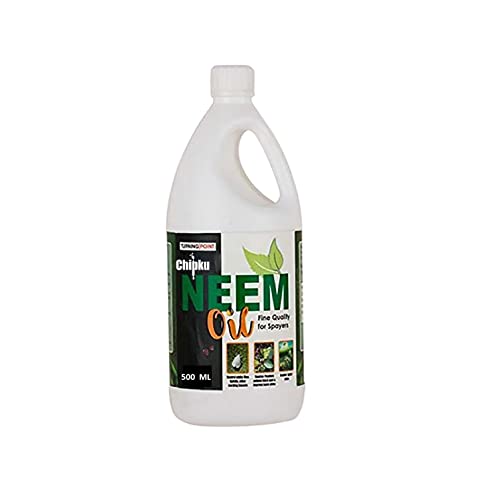Chipku -Pure Cold Pressed, Water Soluble neem Oil for Spray on Plants and Garden (500Ml)…