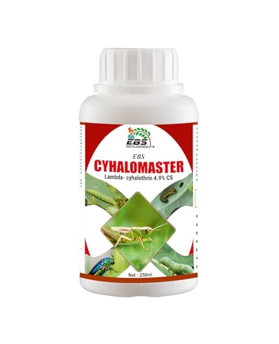 EBS CYHALOMASTER Lambda Cyhalothrin 4.9 रोपांसाठी आणि घराच्या बागेत बोंडअळीच्या नियंत्रणासाठी कापसाच्या खोड्यातील बोंडअळी आणि भातामधील लीफ फोल्डर 3 लिटर