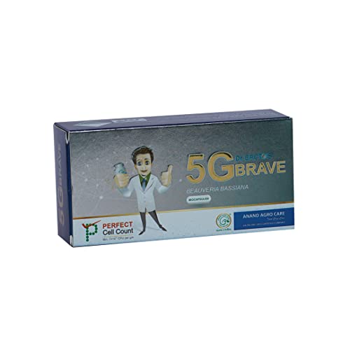 डॉ. बॅक्टोचे 5जी ब्रेव्ह - बायो कॅप्सूल ब्युवेरिया बेसियाना थ्रिप्स, व्हाईटफ्लाय, ऍफिड्ससाठी सर्वोत्तम
