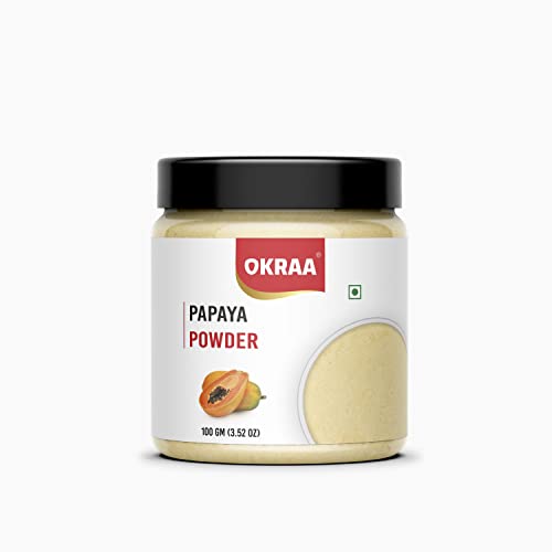OKRAA Papaya Fruit Powder - 100 GM / (Natural Spray Dried Papaya)
