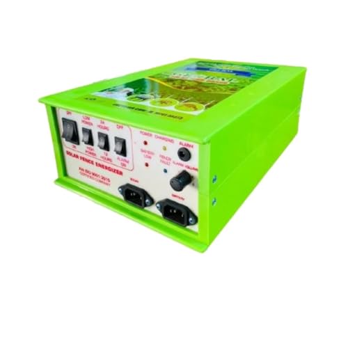 GREEN GLOBAL AGROTECH Zatka Machine 12KV Solar Fence Energizer Highly Efficient Security System for Agricultural Farms 40 Acre Area Covered" PWM Solar Charge Controller