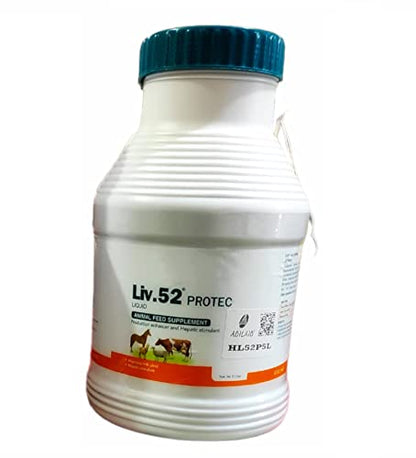 Liver Tonic Liv-52 Protec (5 LTR) and Himcal Calcium Suspension Animal Feed Supplements (5 LTR) for Small & Large Animals